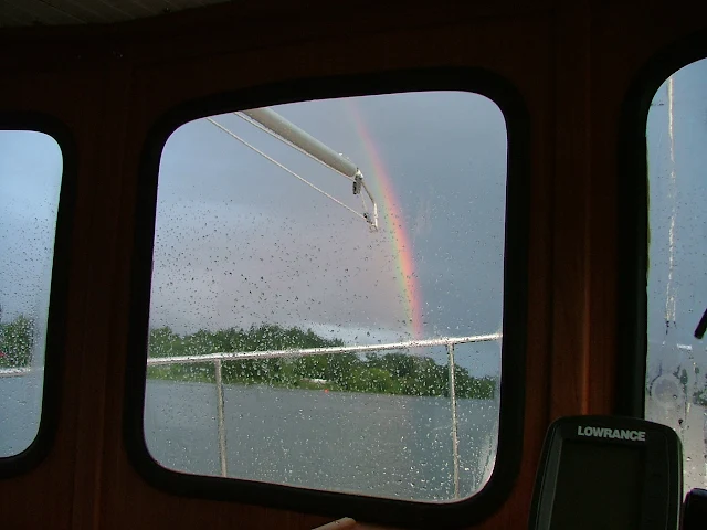 Rainbow outside wheelhouse