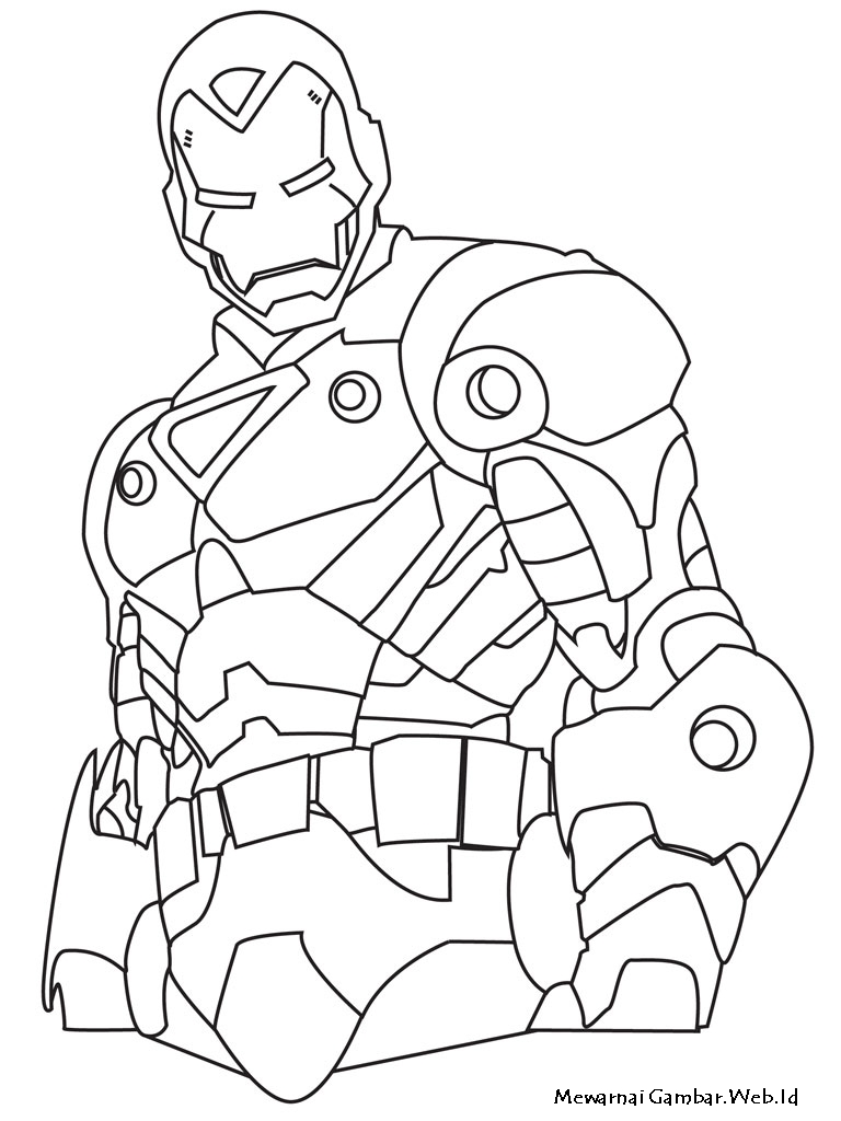 Mewarnai Gambar Iron Man 3 Mewarnai Gambar