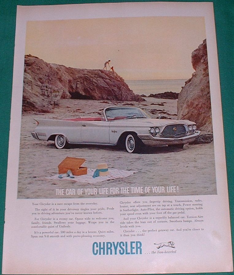 magazine ads 2010. 1960 Chrysler Magazine Ad