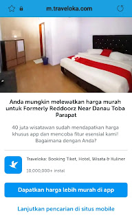 Pesan akomodasi pakai traveloka