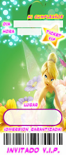 Free Tinkerbell Ticket Invitation for Birthday