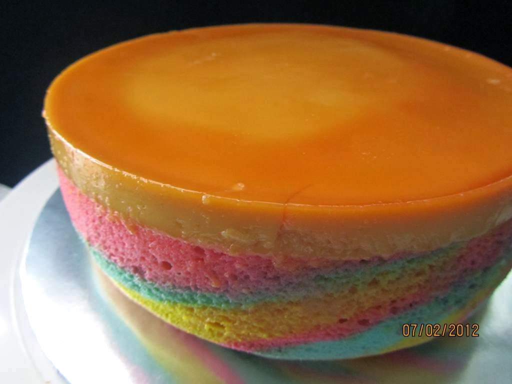 Kek puding karamel kukus