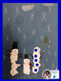 An Educational Art Project: turn a snow man art project into math problems! The best part? You can keep it up after the holidays!