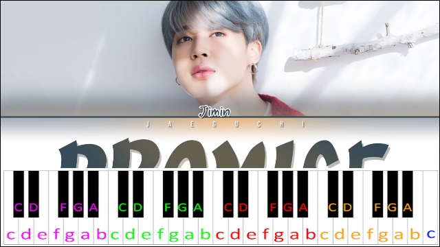 Promise by BTS JIMIN Piano / Keyboard Easy Letter Notes for Beginners