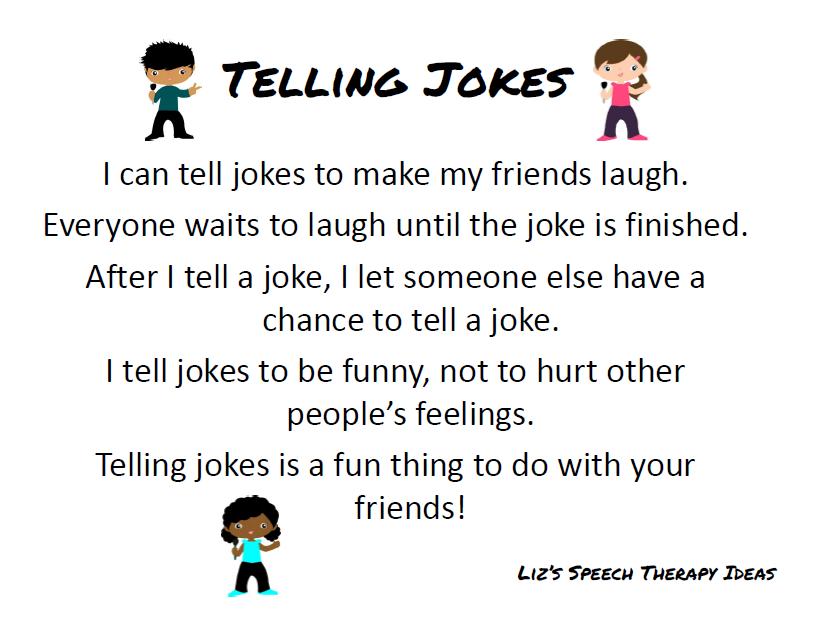 Liz&#39;s Speech Therapy Ideas: Joke Telling Unit