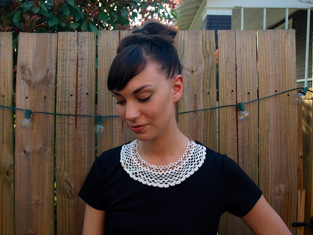 DIY Doily Collar Necklace