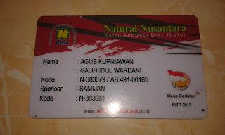 Gambar Kartu Member PT Natural Nusantara