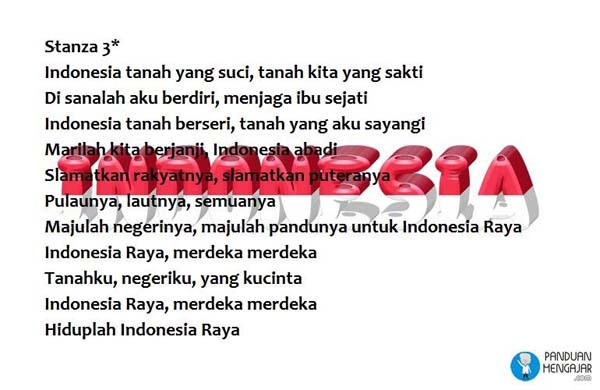 indonesia raya stanza 3