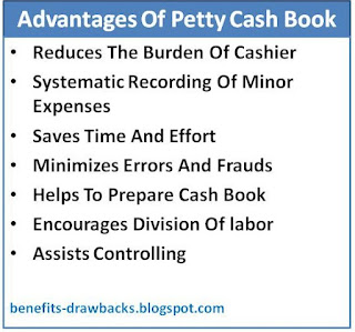advantages petty cash book