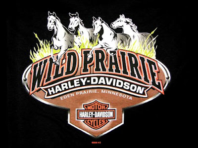 Back features the Wild Prairie HarleyDavidson logo in Eden Prairie 