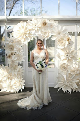 Wedding Coordination Ideas: Secrets to Using Giant Paper Flowers in Your Theme-Giant paper flower-large flowers-giant peony-giant sweet peas-wedding ideas-decorations-Weddings by KMich-Philadelphia PA