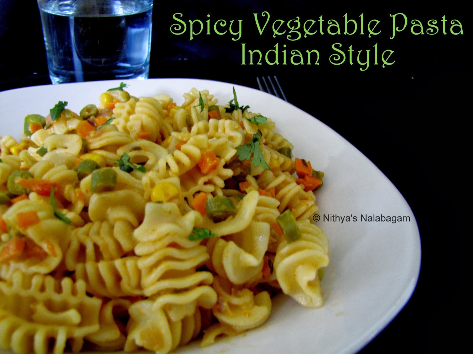 Vegetable Pasta Indian Style |Nithya's Nalabagam