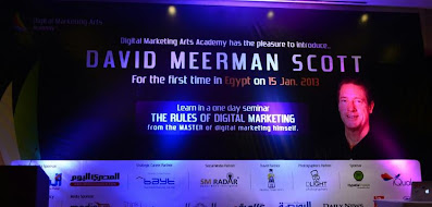 خبير التسويق الرقمي العالمي|ديفيد ميرمان سكوت لاول مره بمصر