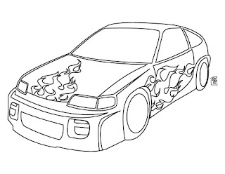Dibujo de Carro para colorear