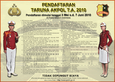 Pengumuman Penerimaan Akpol 2010 