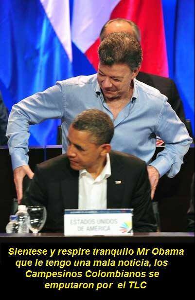 Mientras tanto Santos y Obama...