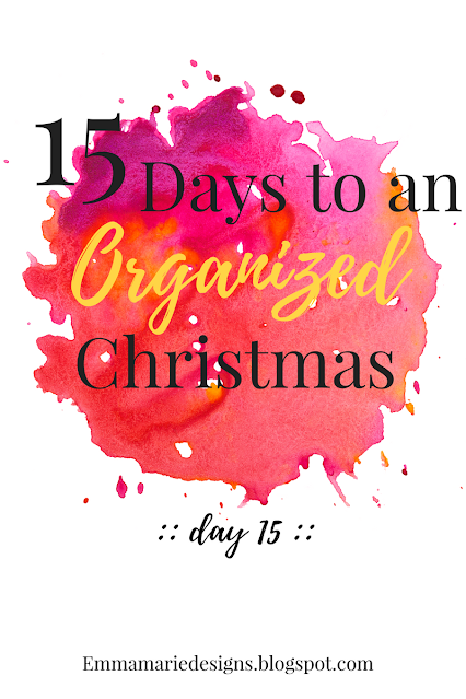 15 days to an organized Christmas