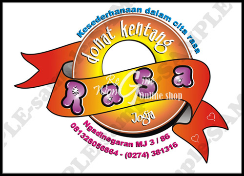  Sticker  Labelku Label Packing Donat 