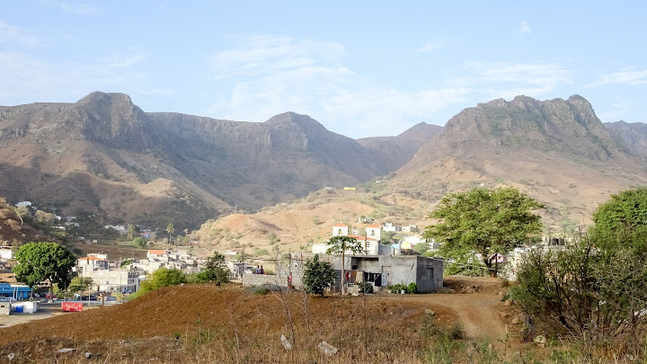 Hills everywhere in the middle of the island