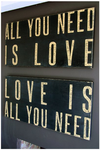 pics of love signs. Cool Stuff: "All You Need is Love" Signs