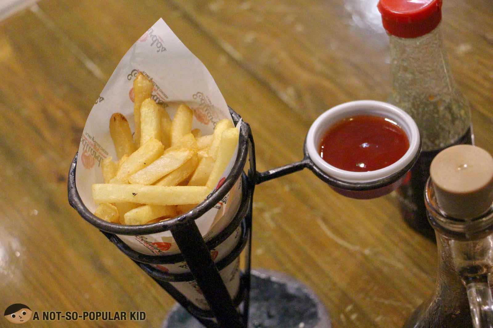 French fries in Eduardo's Peri Peri part of Quarter Chicken Meals