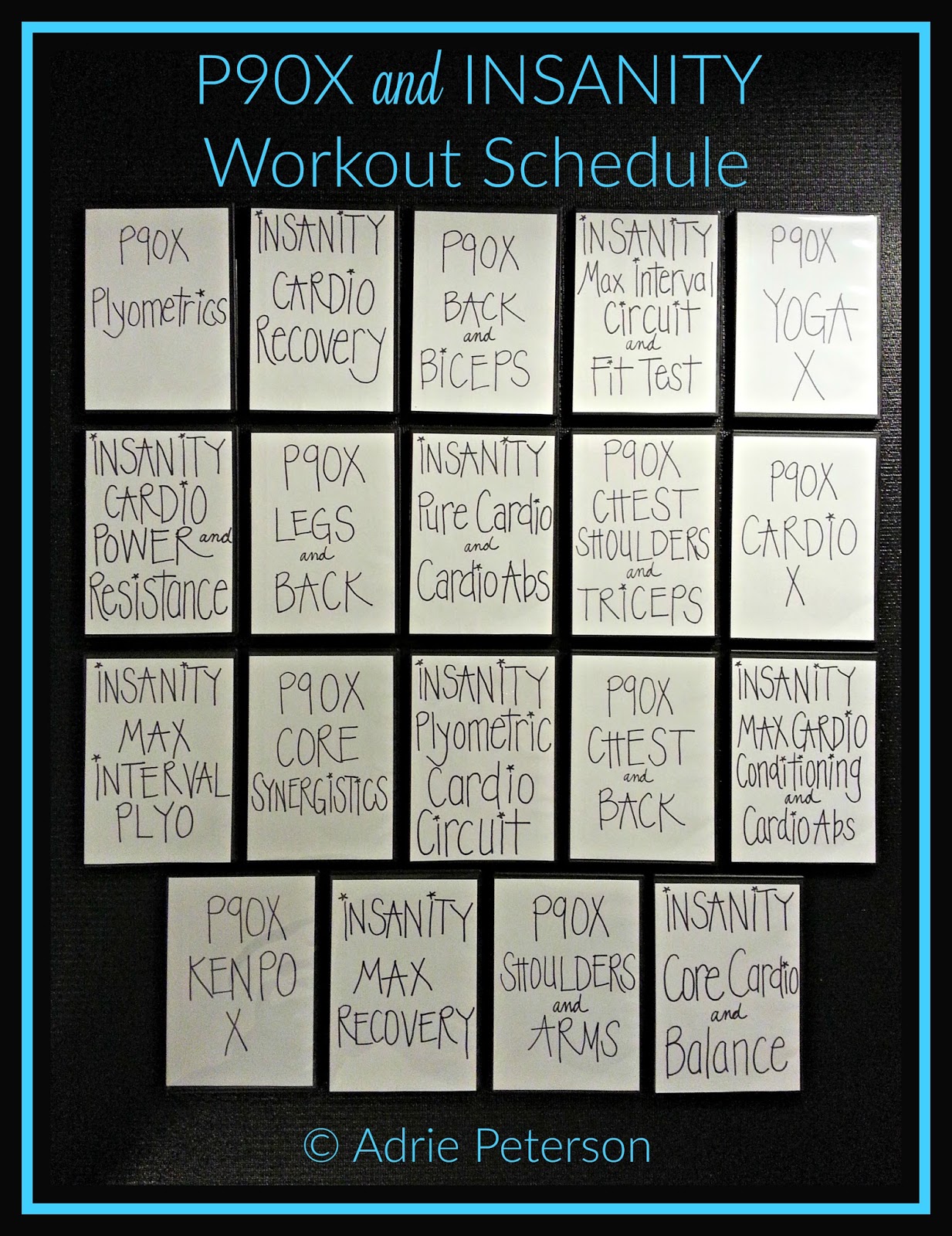 P90x And Insanity Workout Schedule