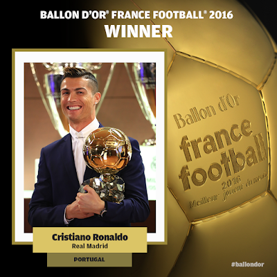 Cristiano Ronaldo, Balón de Oro 2016