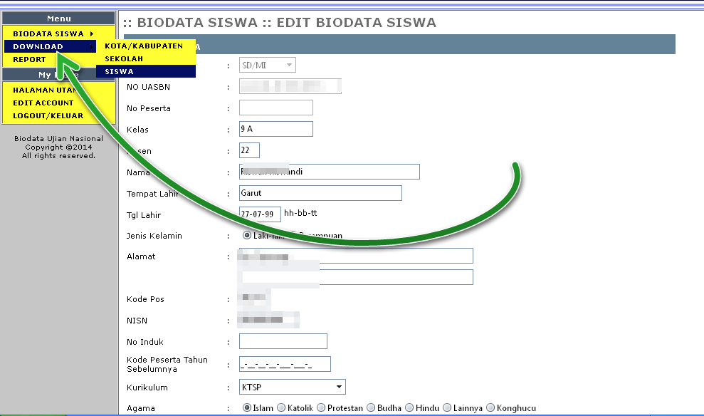 Contoh Biodata Siswa Smk - Contoh Win