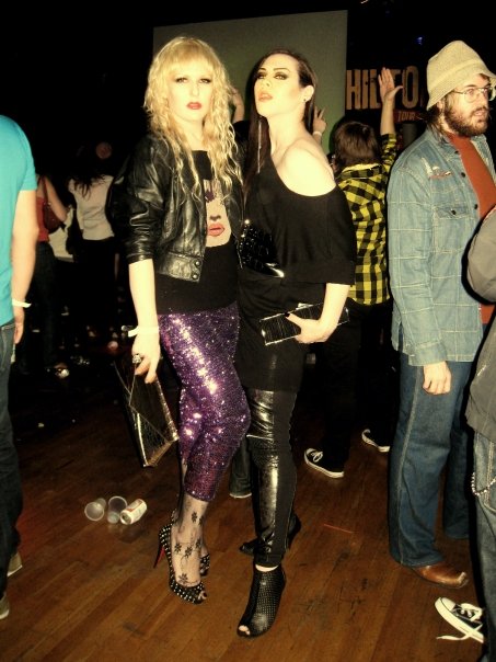 Darian Darling and Mark Sheppard at Semi Precious Weapons Perez Hilton Concert