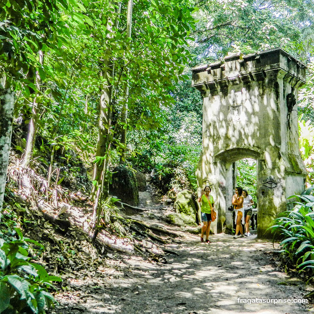 Ruína fake no Parque Lage no Rio de Janeiro