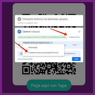 Cómo crear un link para tu yape