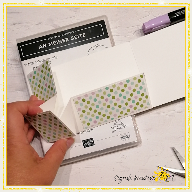 stampin up - karten basteln - fun fold card - an meiner seite - anleitung - tutorial