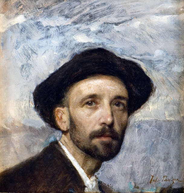 Julius Paulsen, Self Portrait, Portraits of Painters, Fine arts, Portraits of painters blog, Paintings of Julius Paulsen, Painter Julius 