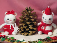 PATRON GRATIS RATONES NAVIDEÑOS AMIGURUMI