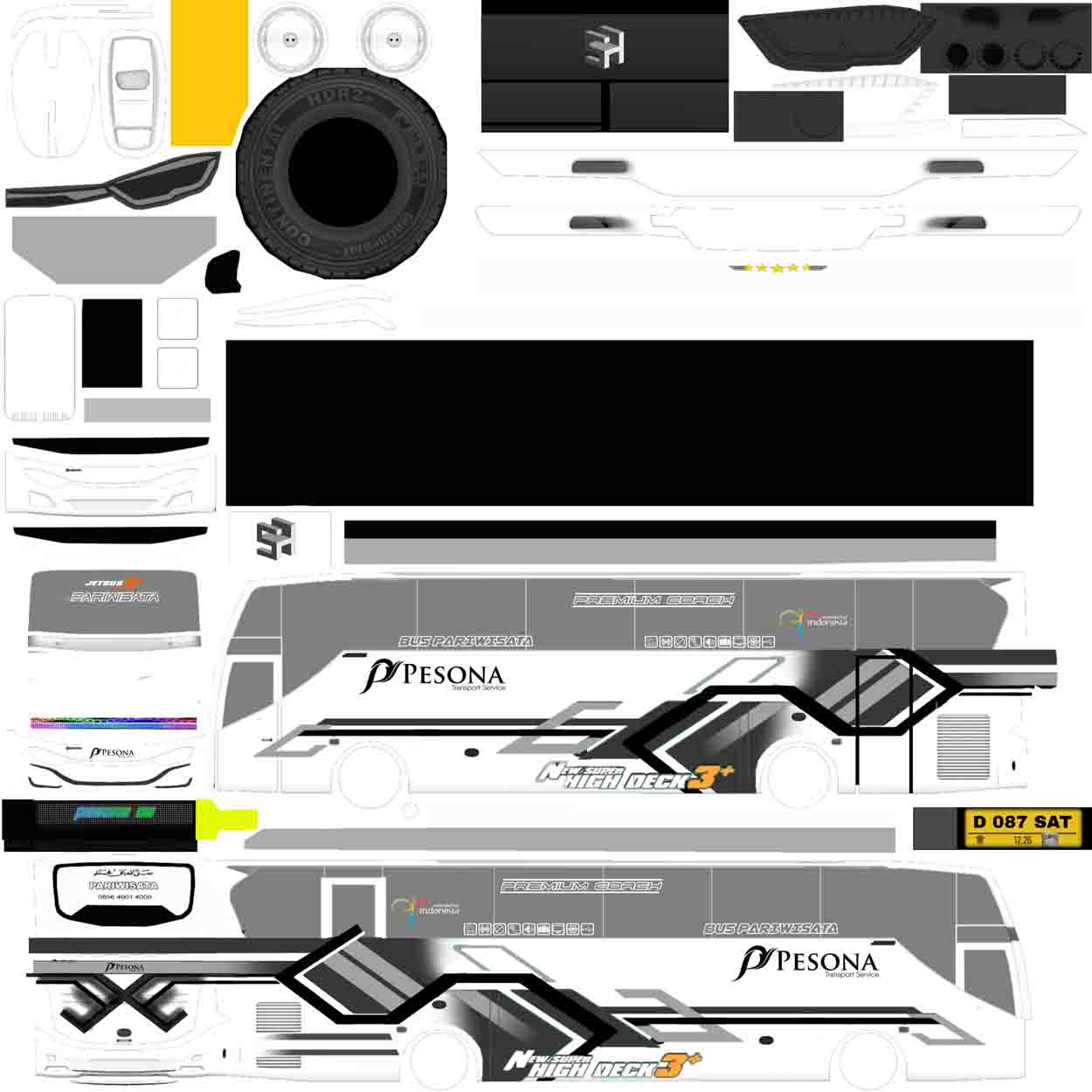 download livery bus pesona