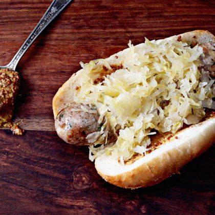 Bratwurst and Sauerkraut Sandwiches