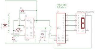 7 Segment Display + Digital Dice  with IC 4026