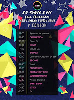 Emdiv Music 2016, horarios