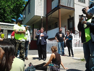 MA State Rep. Liz Malia spoke out against the foreclosure, making attempts to negotiate.