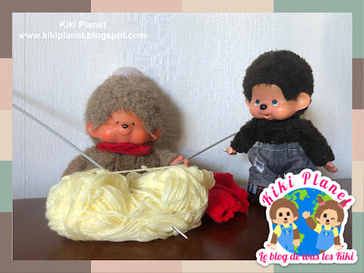 kiki Monchhichi jeans fait main couture handmade poupée vêtement 