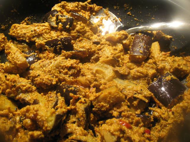 Eggplant in a Tahini Mustard Sauce