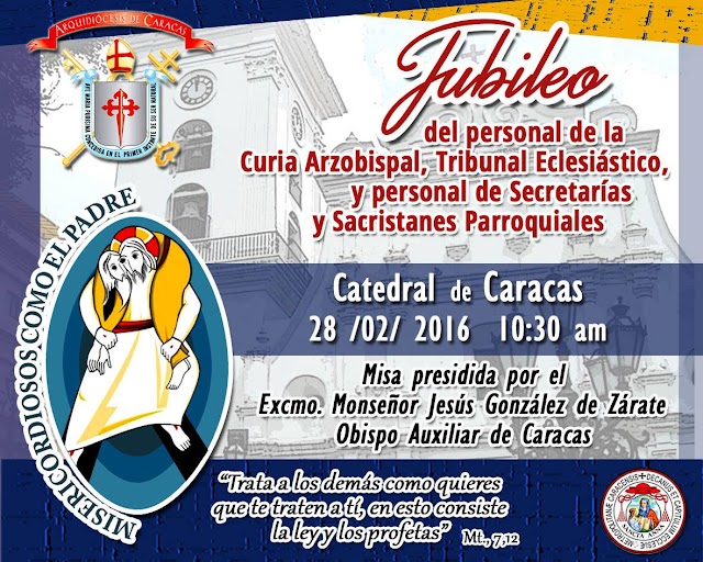 Iglesia de Caracas celebrará Gran Jubileo de la Misericordia para su personal