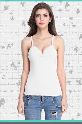 Camisole with built in padded bra