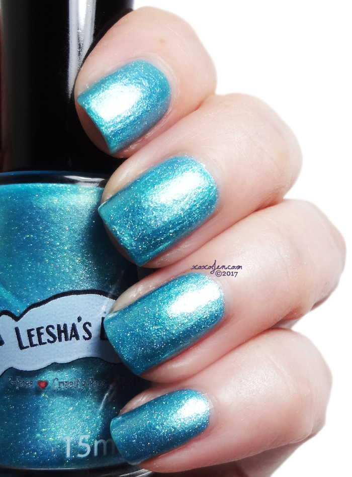 xoxoJen's swatch of Leesha's Lacquer Once In A Blue Moon