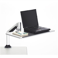 Safco laptop sit to stand workstation