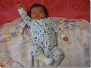 one arm up