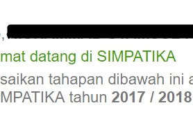 Simpatika Tahun Pelajaran 2017-2018 Telah Dibuka !!!