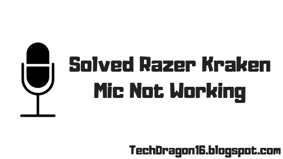 razer kraken mic not working