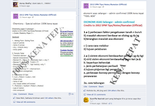 Chemistry and Ekonomi Asas SPM Selangor Trial Tips