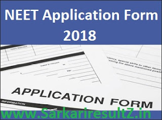 NEET Application Form 2018
